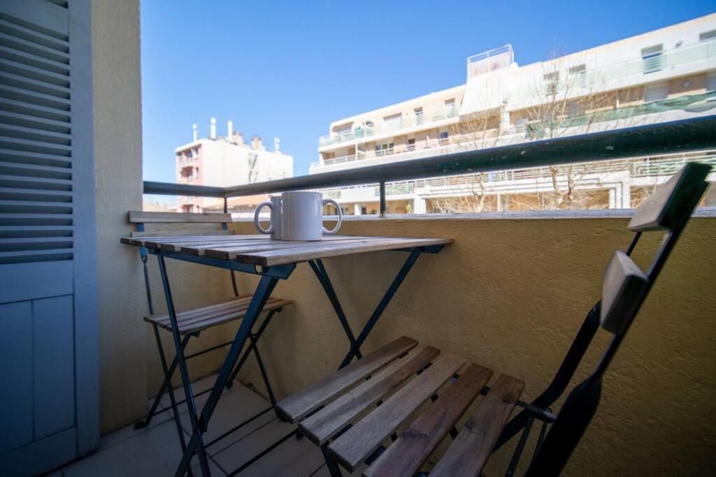 Appartement Tout Equipe Balcon 4 Pers St Charles Marsilia Exterior foto